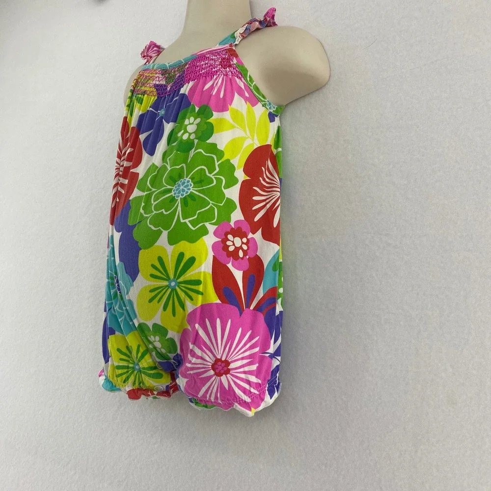 Carter's Tropical Floral Romper Colorful Sleeveless Summer‎ Outfit 6 Months